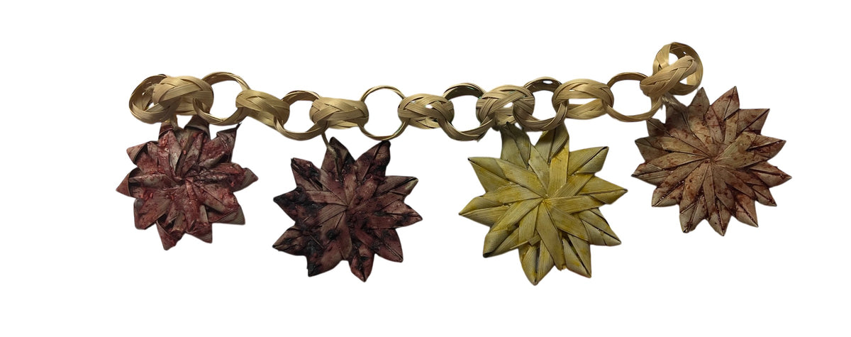 Daisy Chain Fling Toy -Natural Fruit-Flavored Palm Leaf Chew Toy for R ...