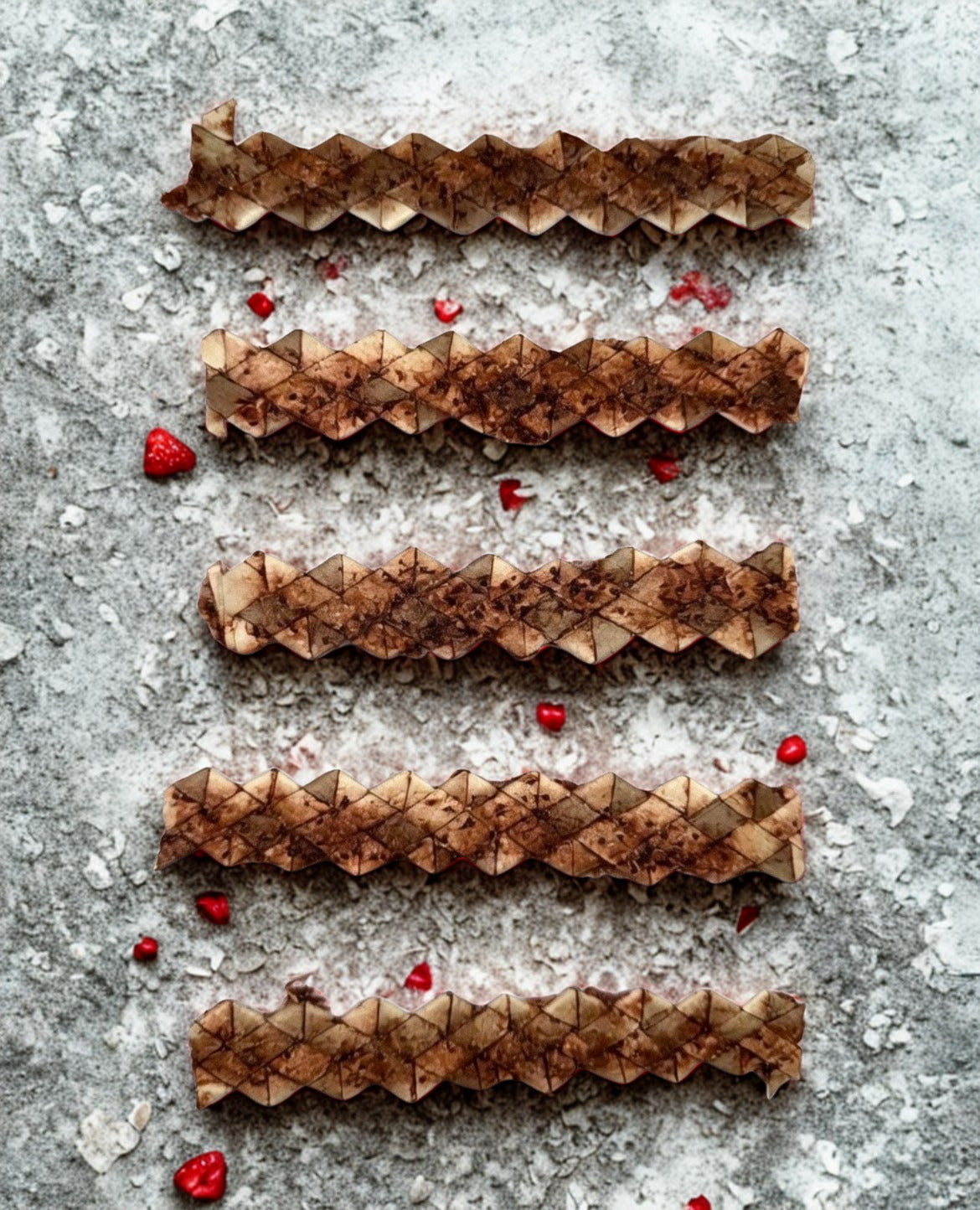 Strawberry Palm Braids -Natural Fruit-Flavored Chew for Rabbits, Guinea Pigs & Small Pets