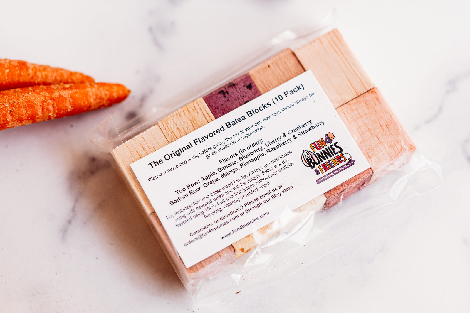 10 of "The Original" Flavored Balsa Blocks